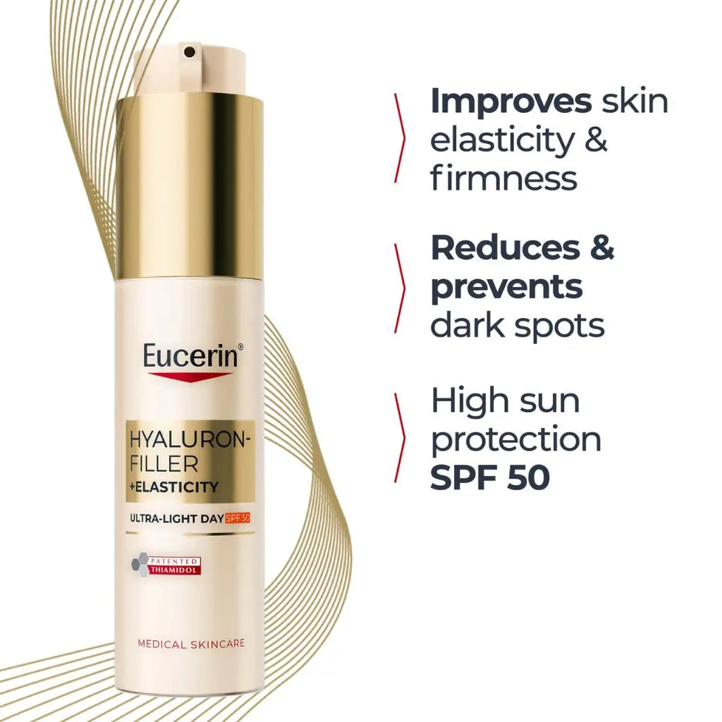 Eucerin Hyaluron Filer Elasticity Creme Dia Ultra Light SPF50