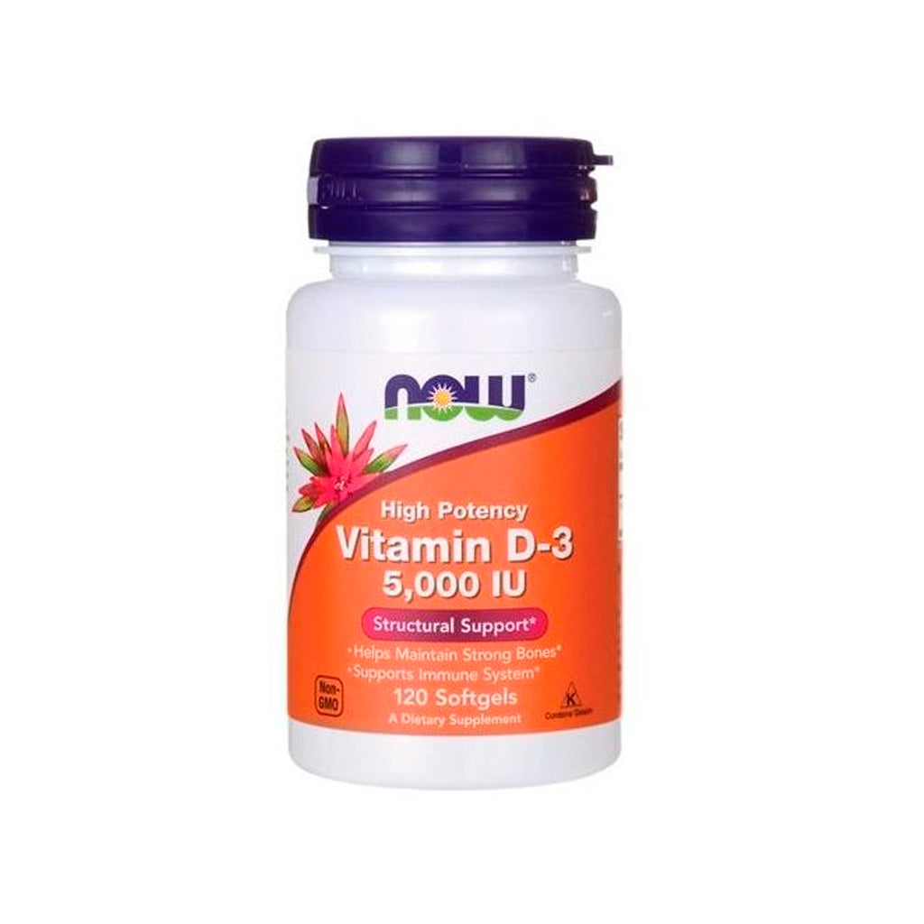 Suplemento Vitamina D3 5000 UI Now
