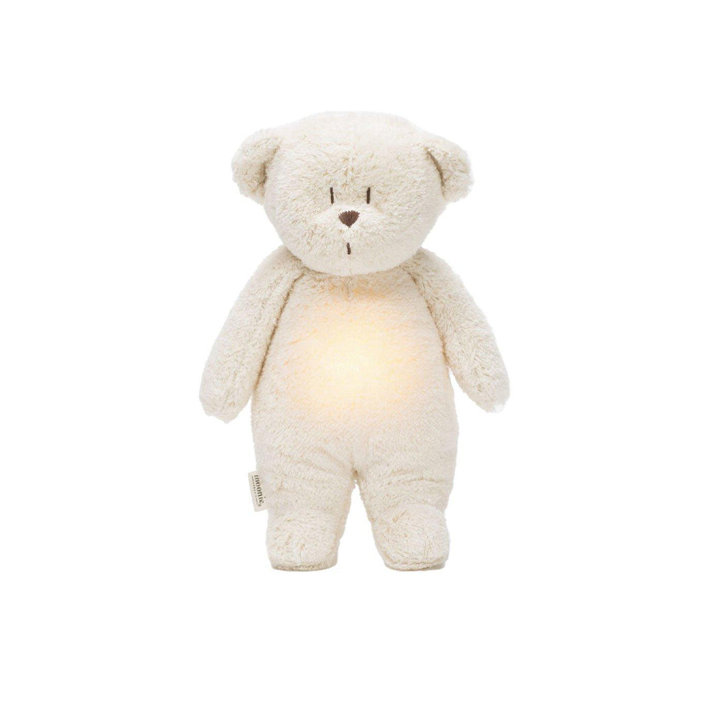 Peluche Ursinho Luz/Som Orgânico - Humming Bear Polar Moonie