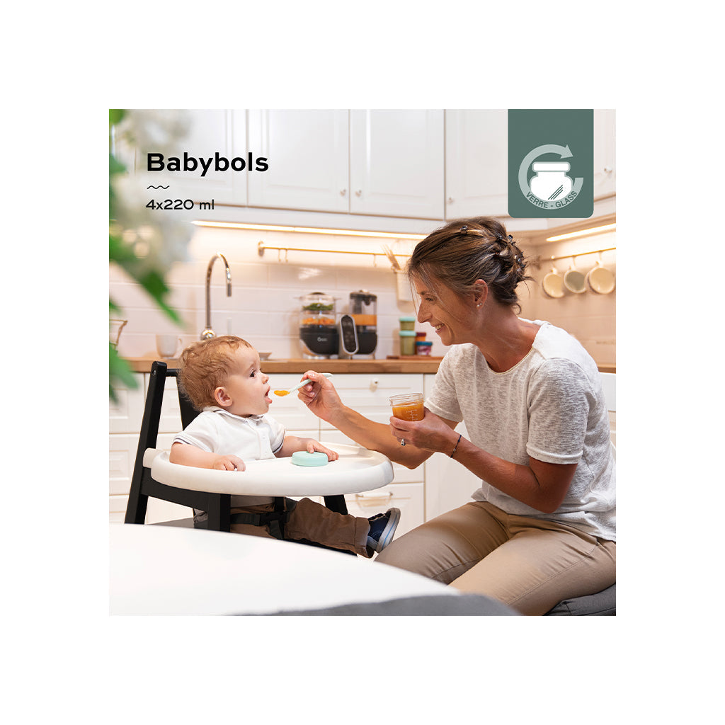 Conjunto 4 Caixas Herméticas Vidro de 220ml Babymoov