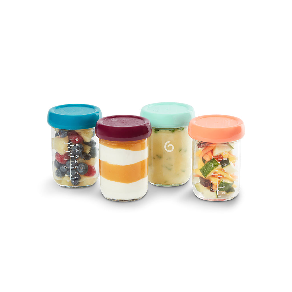 Conjunto 4 Caixas Herméticas Vidro de 220ml Babymoov
