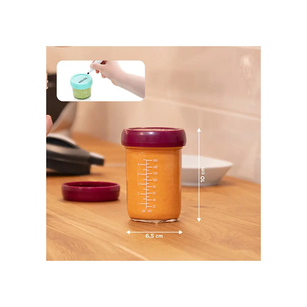 Babymoov Conjunto 4 Caixas Herméticas Vidro de 220ml