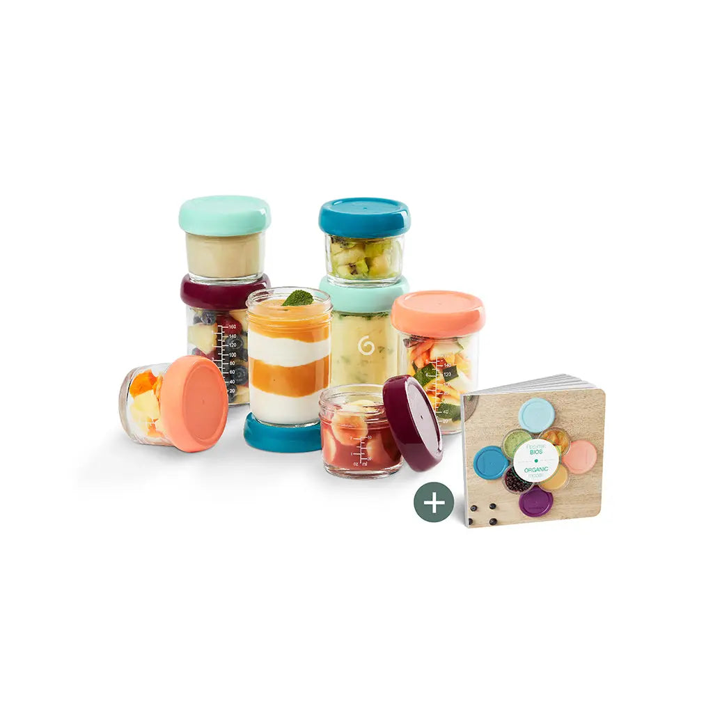 Babymoov Conjunto 8 Caixas Herméticas Vidro de 100ml e 220ml