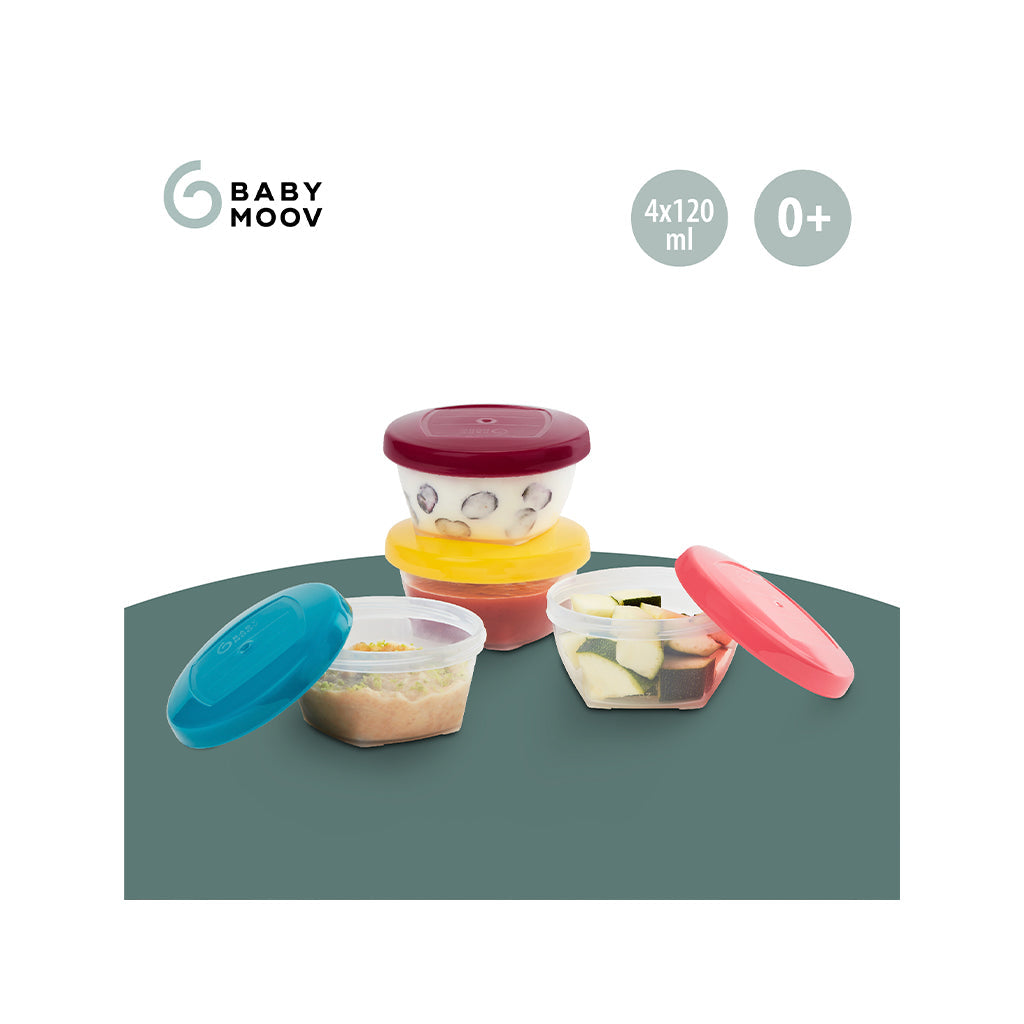 Babymoov Conjunto 4 Caixas Herméticas de 120ml