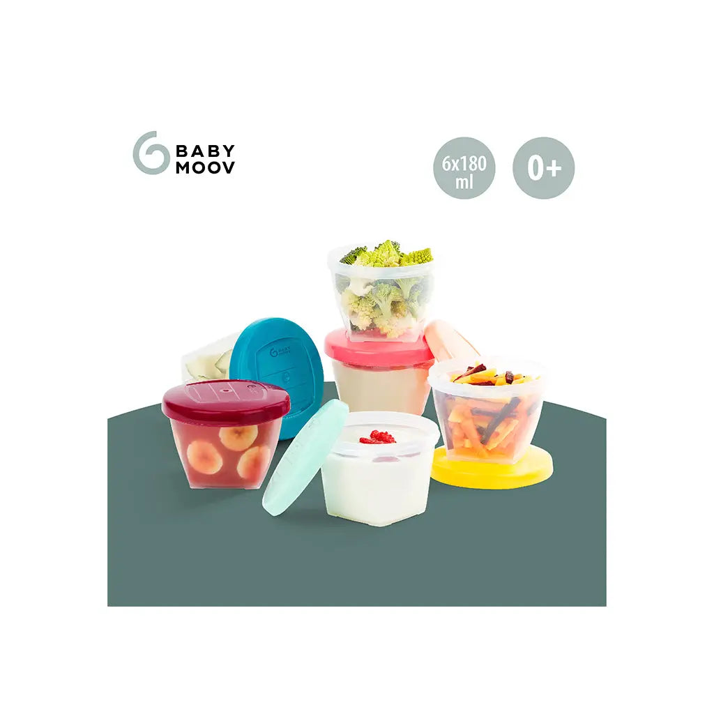 Babymoov Conjunto 6 Caixas Herméticas de 180ml