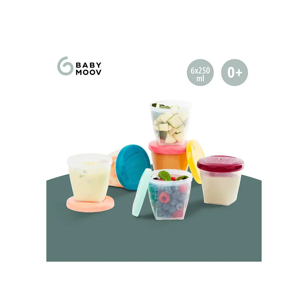 Babymoov Conjunto 6 Caixas Herméticas de 250ml