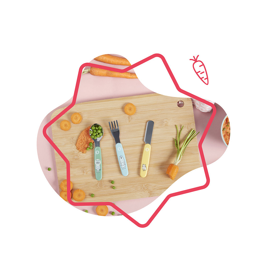 Conjunto de Talheres Metálicos Badabulle