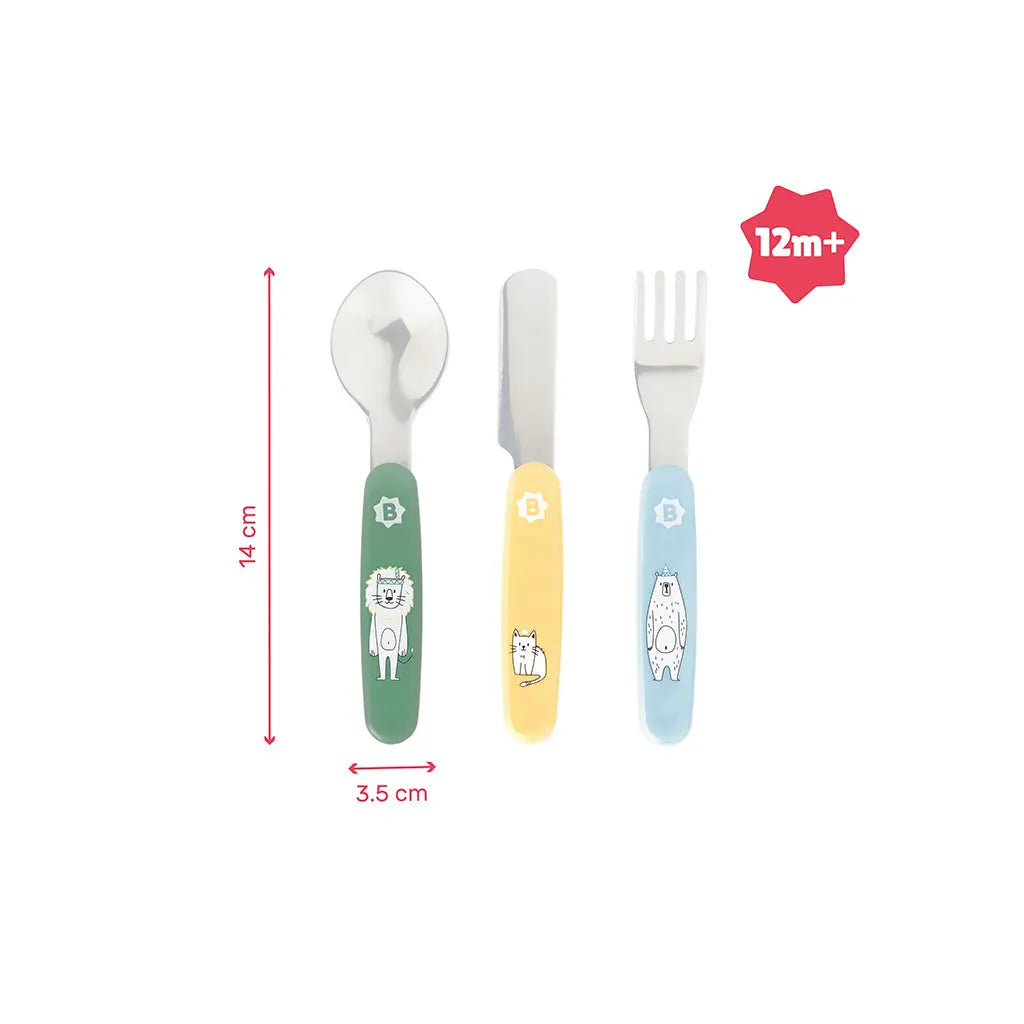 Conjunto de Talheres Metálicos Badabulle