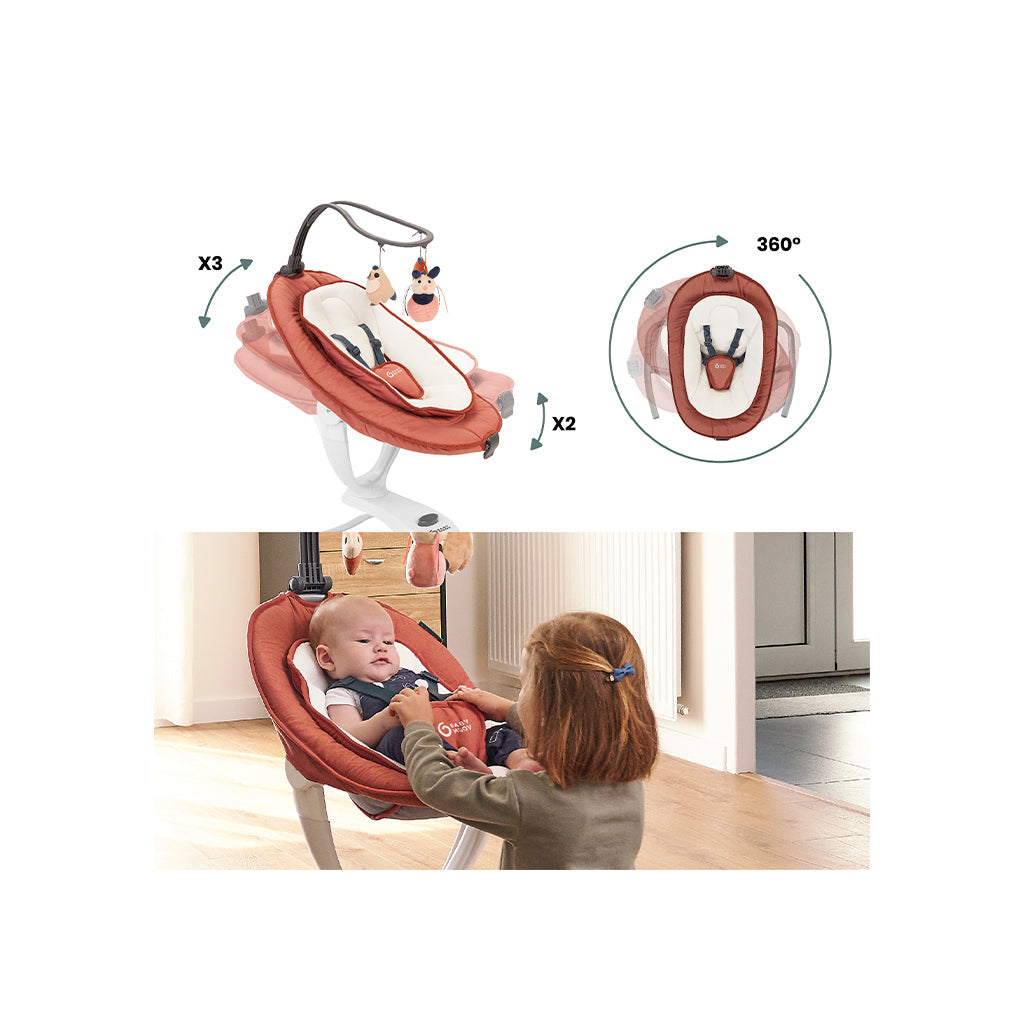 Cadeira Baloiço Swoon Motion Terracota Babymoov