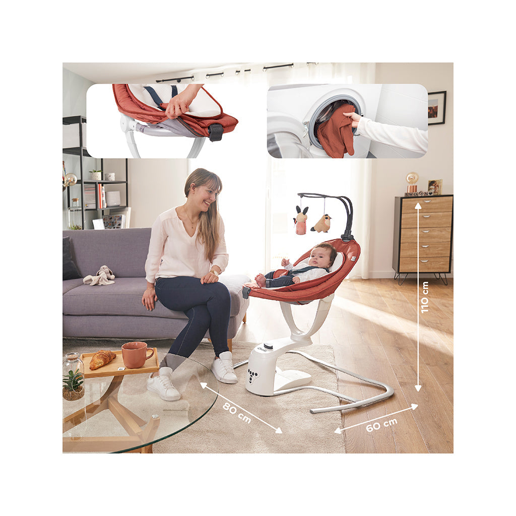 Cadeira Baloiço Swoon Motion Terracota Babymoov