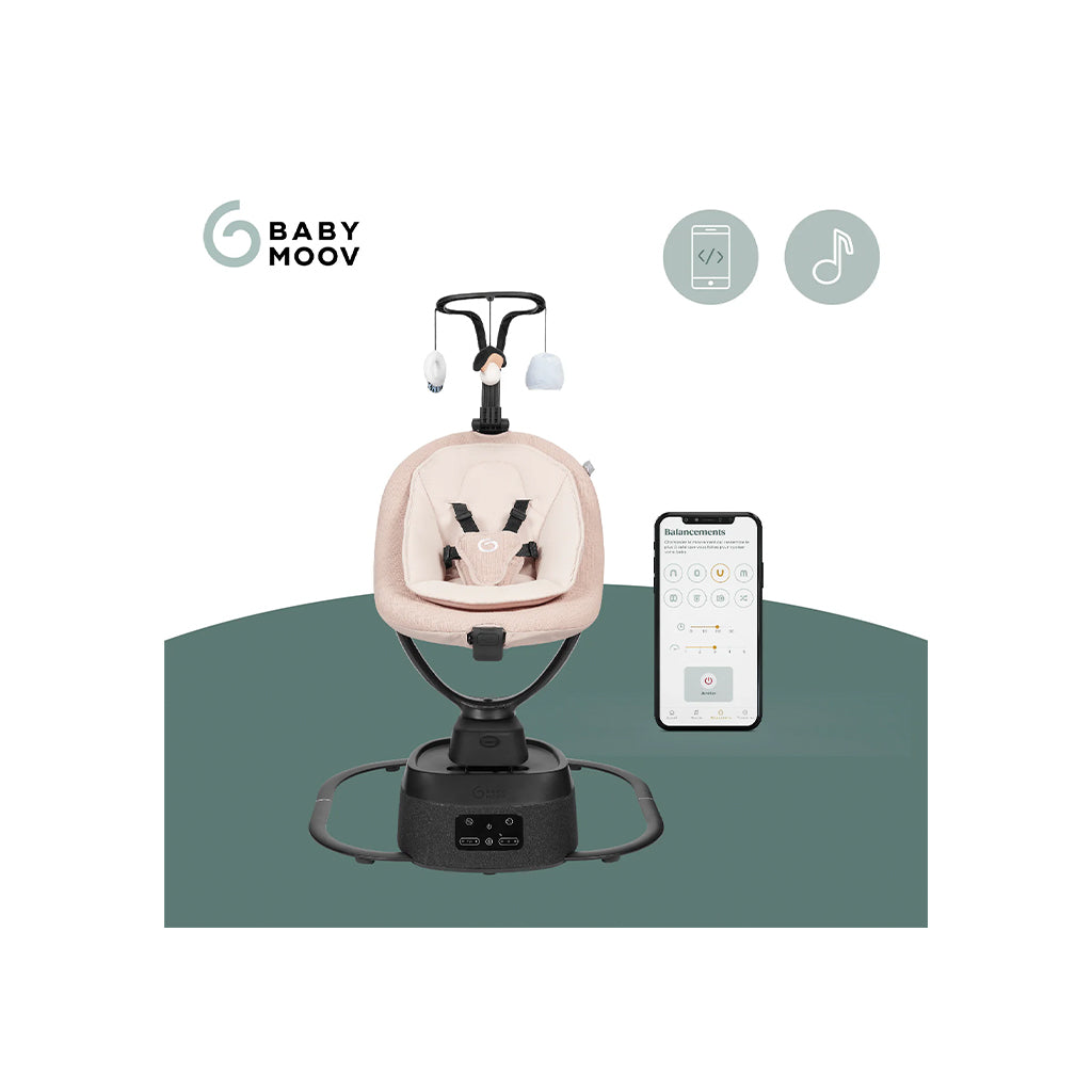 Cadeira Baloiço Swoon Evolution Connect Mocca Babymoov