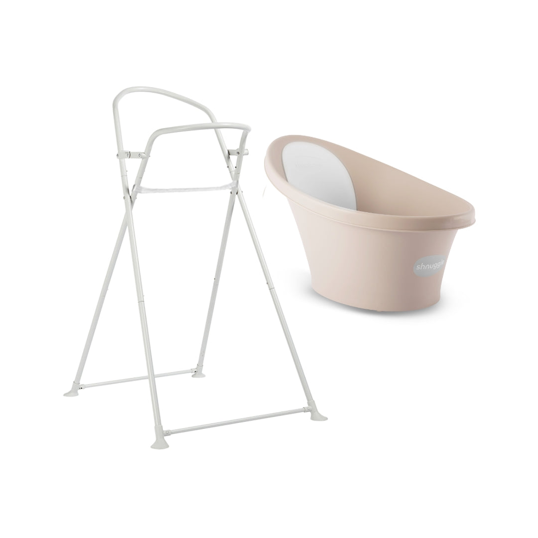 Shnuggle Banheira Ergonómica + Suporte Dobrável