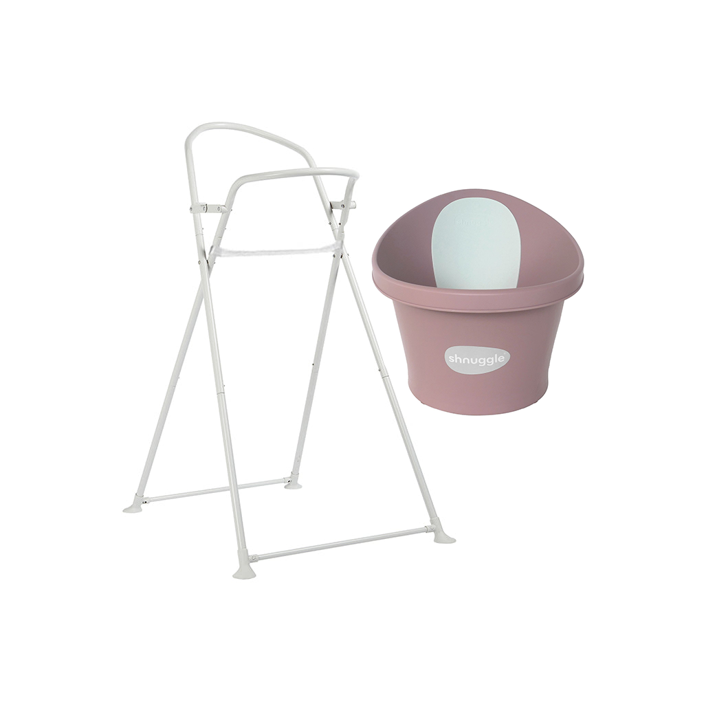 Shnuggle Banheira Ergonómica + Suporte Dobrável