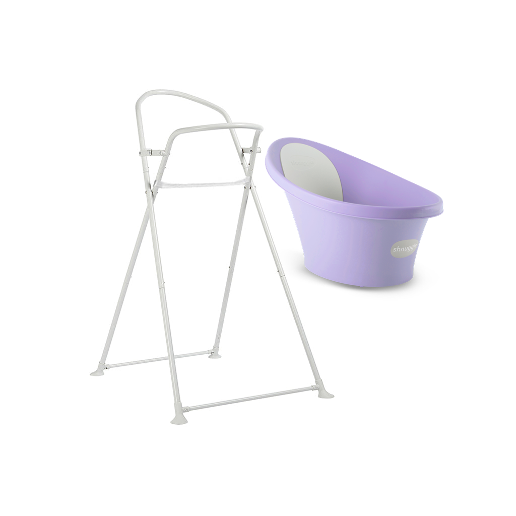 Shnuggle Banheira Ergonómica + Suporte Dobrável