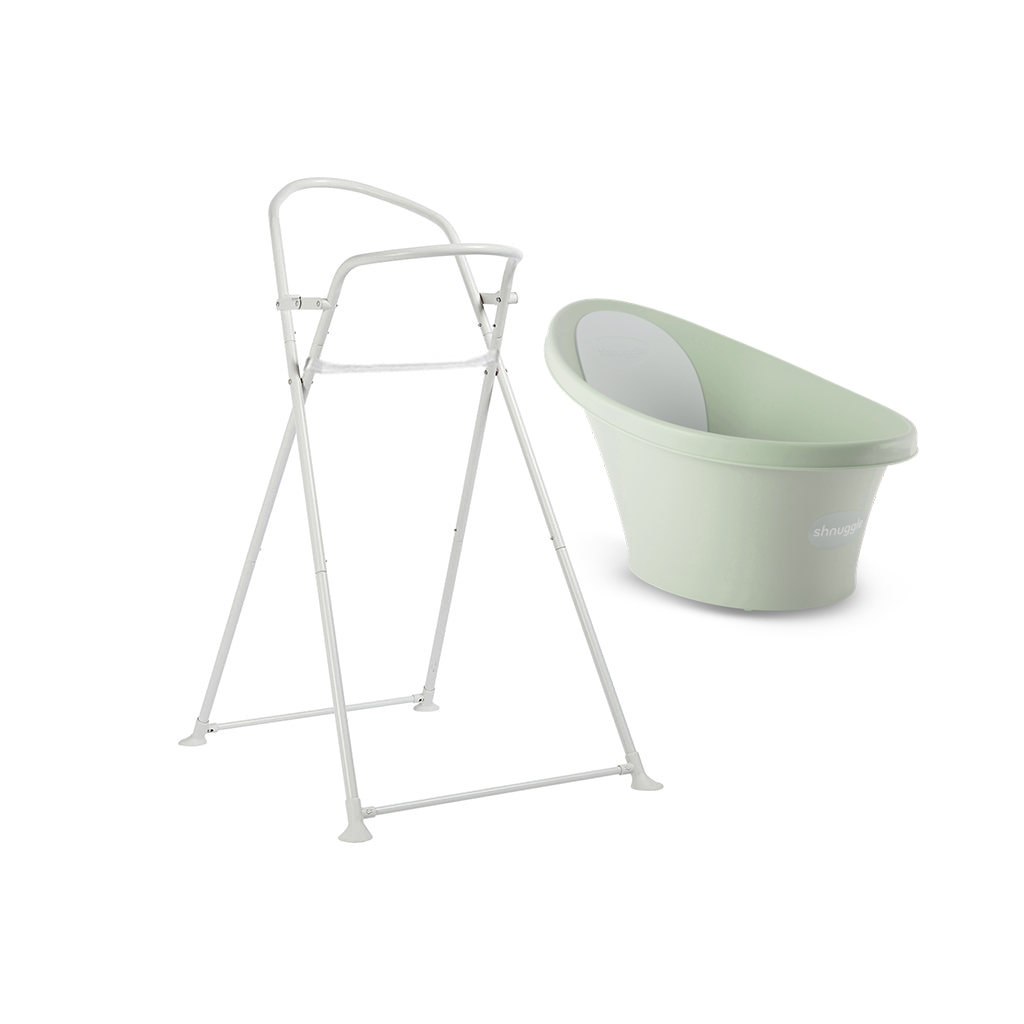 Shnuggle Banheira Ergonómica + Suporte Dobrável