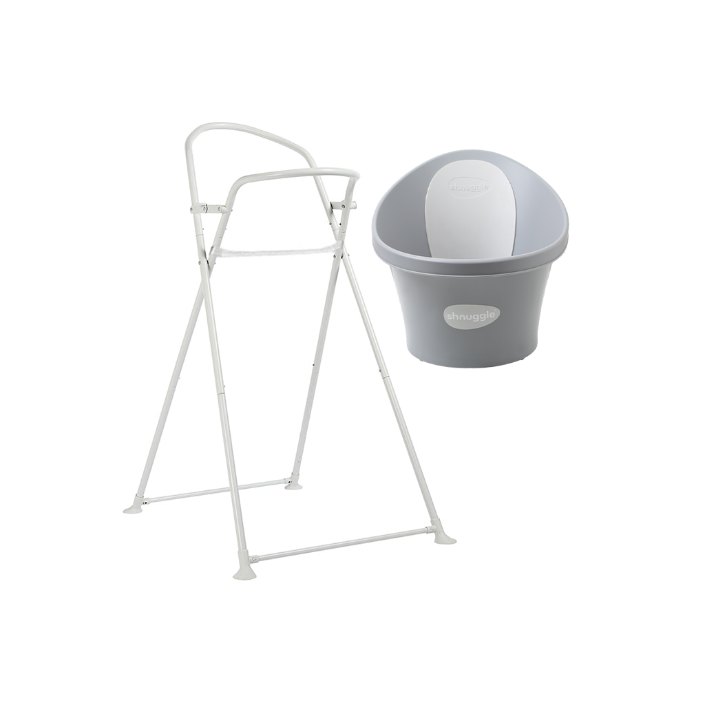 Shnuggle Banheira Ergonómica + Suporte Dobrável
