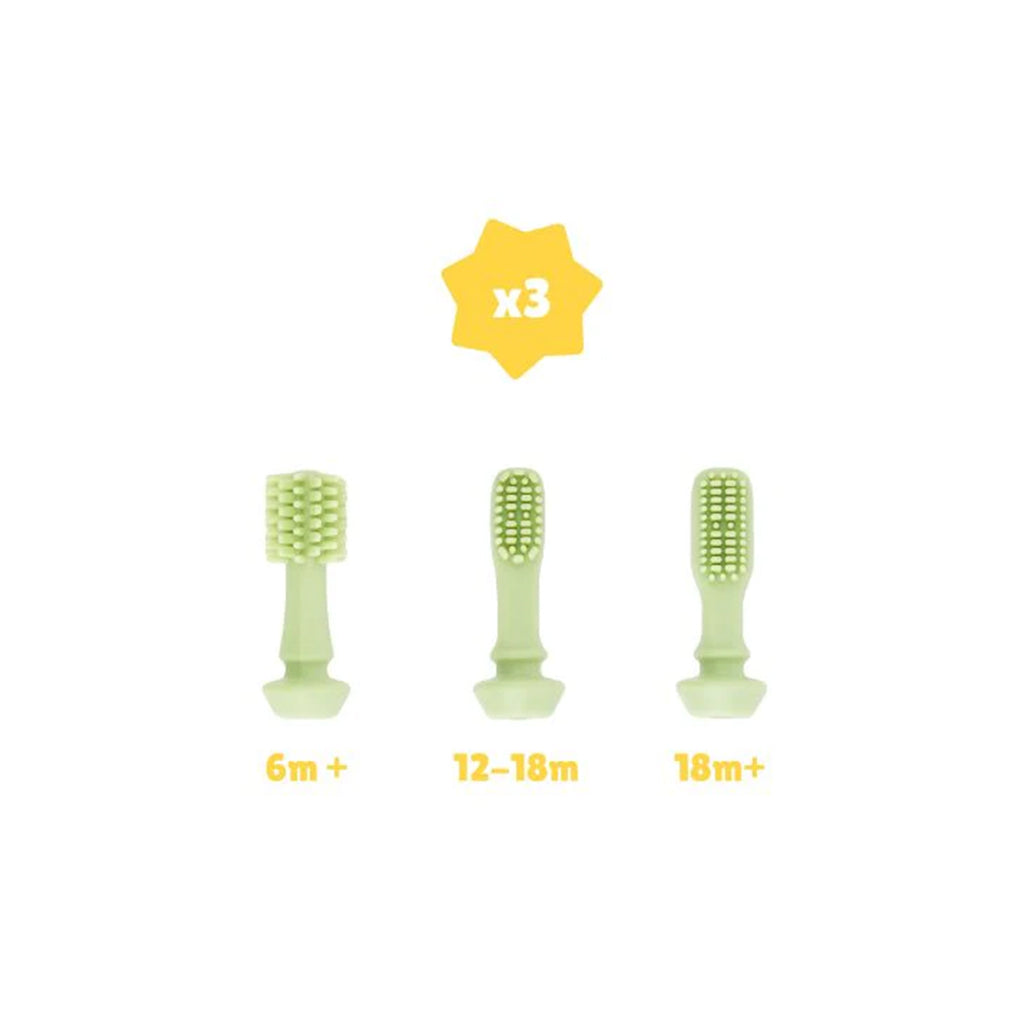 Escova de Dentes Evolutiva Silicone Badabulle