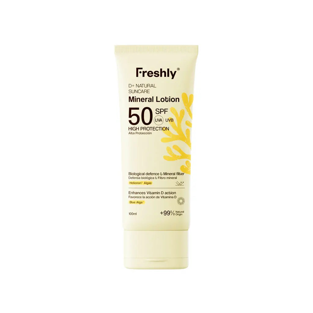 D+ Natural Sun Mineral Loção SPF50 Freshly Cosmetics