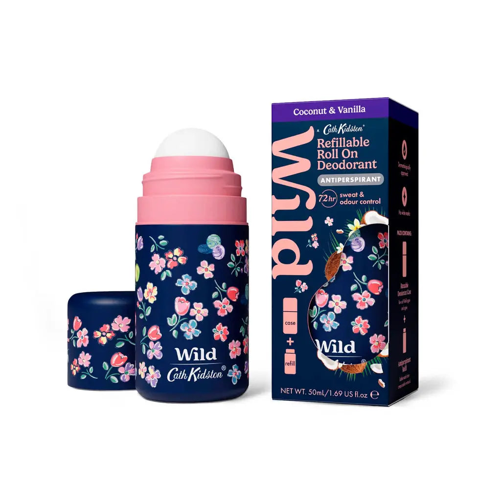 Cath Kidston Blue Coconut and Vanilla Anti-Perspirant Roll-On Deo Case and Refill