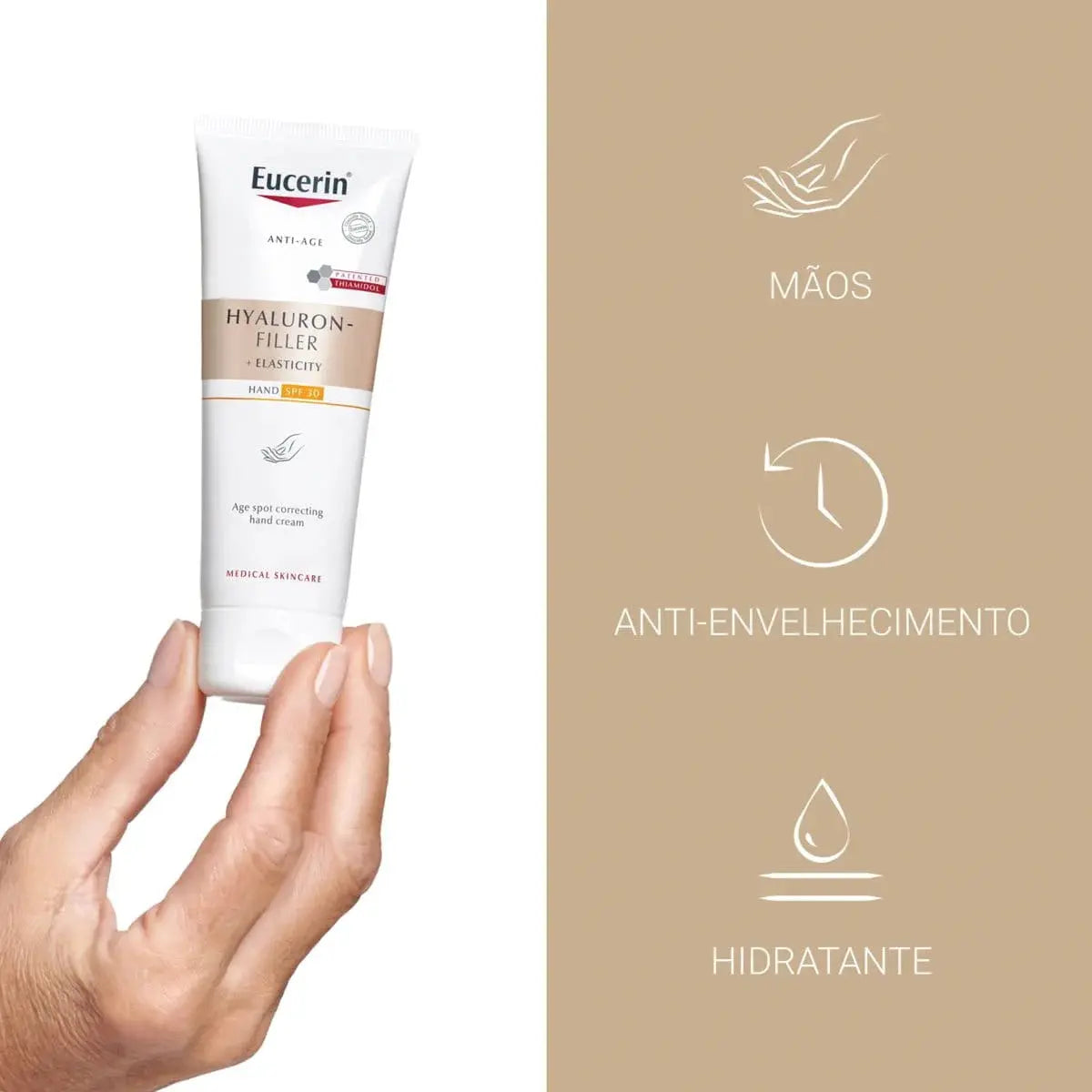 Eucerin Creme de Mãos Anti Idade Hyaluron-Filler + Elasticity