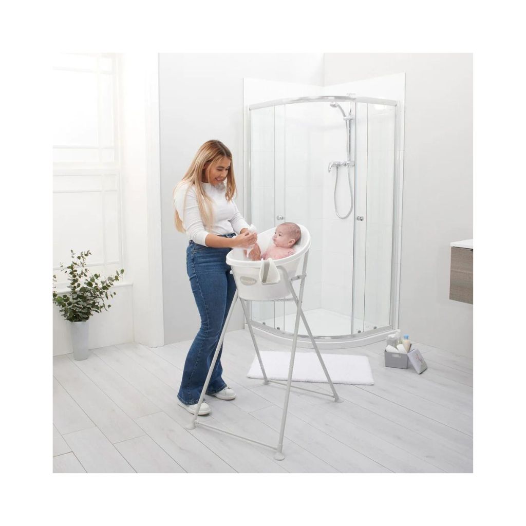 Shnuggle Banheira Ergonómica + Suporte Dobrável