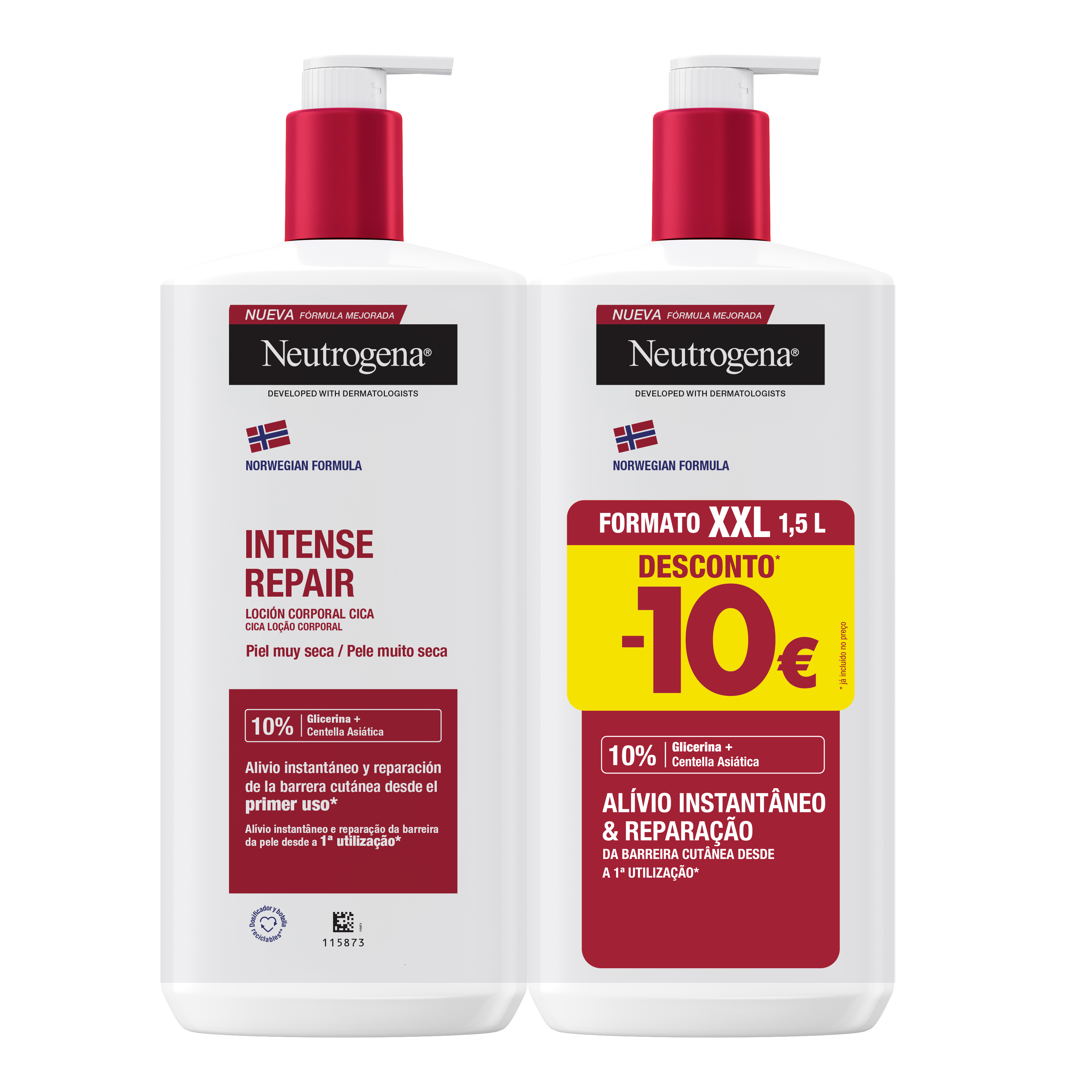 Neutrogena Loção Corporal Reparação Intensa - Pack Promocional