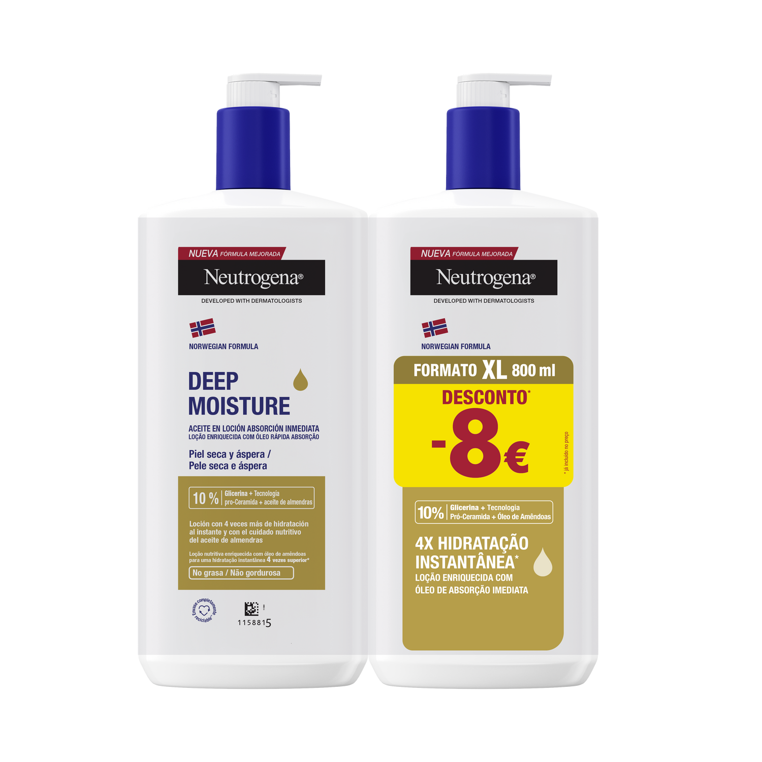 Neutrogena Óleo em Loção Hidratante Pele Seca - Pack Promocional - Love my Pharma