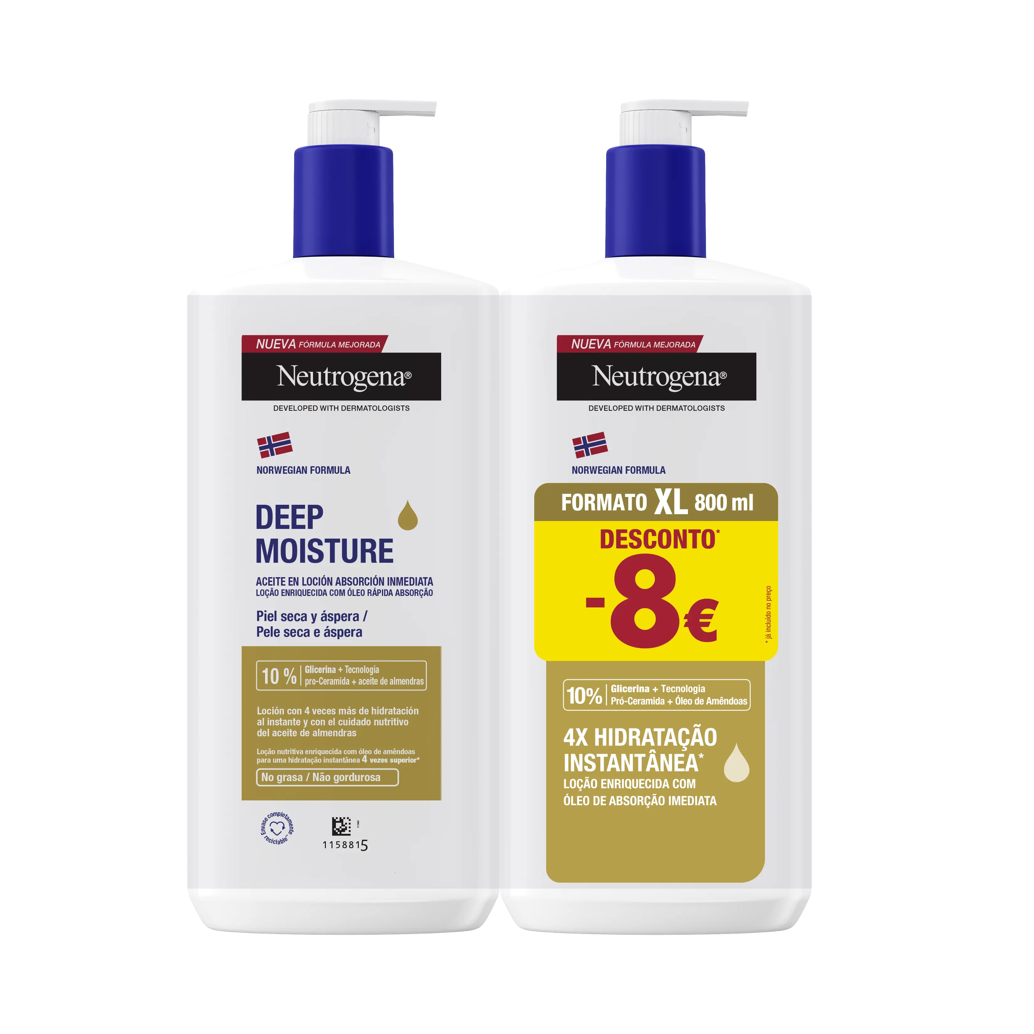 Neutrogena Óleo em Loção Hidratante Pele Seca - Pack Promocional