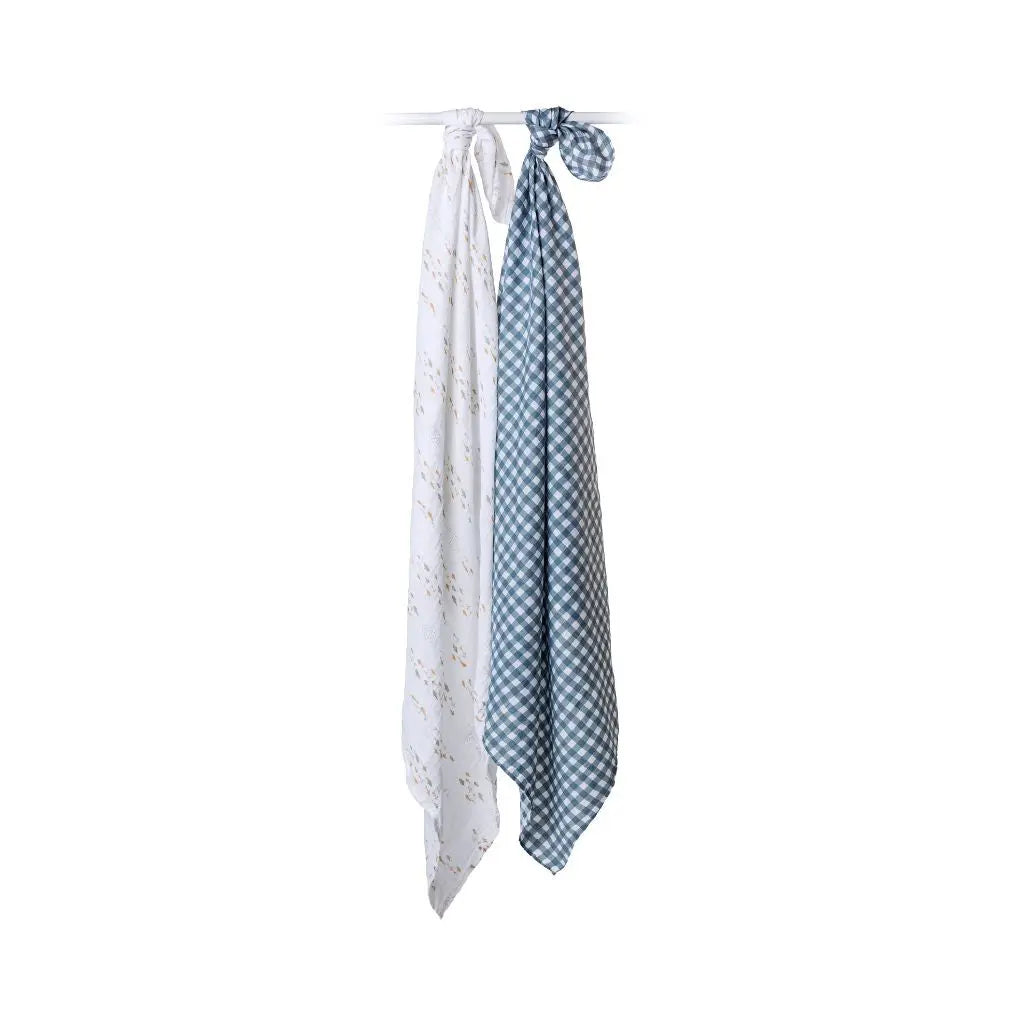 Lulujo Musselina Musselina Fish & Navy Gingham