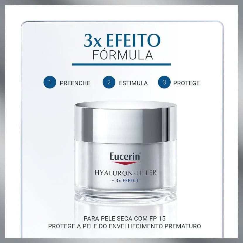 Eucerin Hyaluron-Filler x3 Effect Creme de Dia FPS15