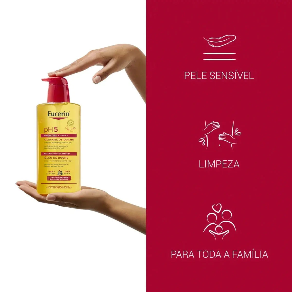 Eucerin Óleo de Duche Pele Sensível PH5