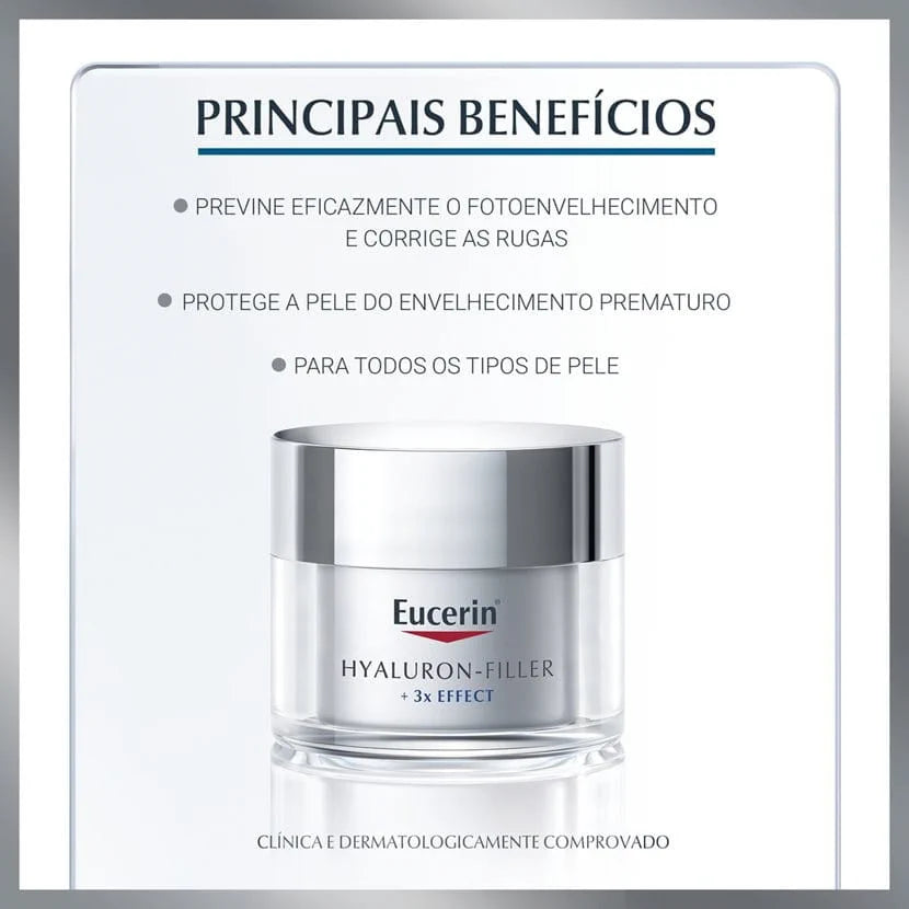 Eucerin Creme Rosto Hidratante Hyaluron-Filler SPF30
