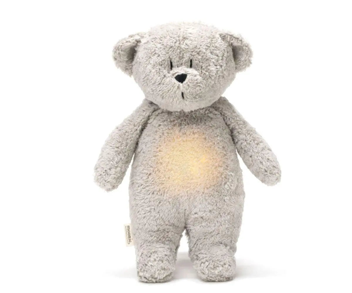 Moonie Peluche Ursinho Luz/Som Orgânico - Humming Bear Grey