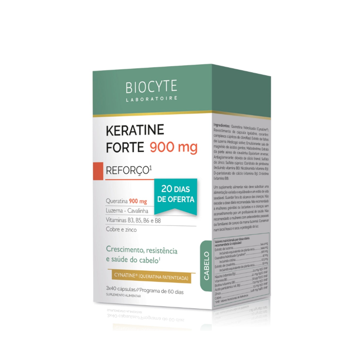 Biocyte Keratine Forte Extra Plus - Embalagem Promocional - Love my Pharma