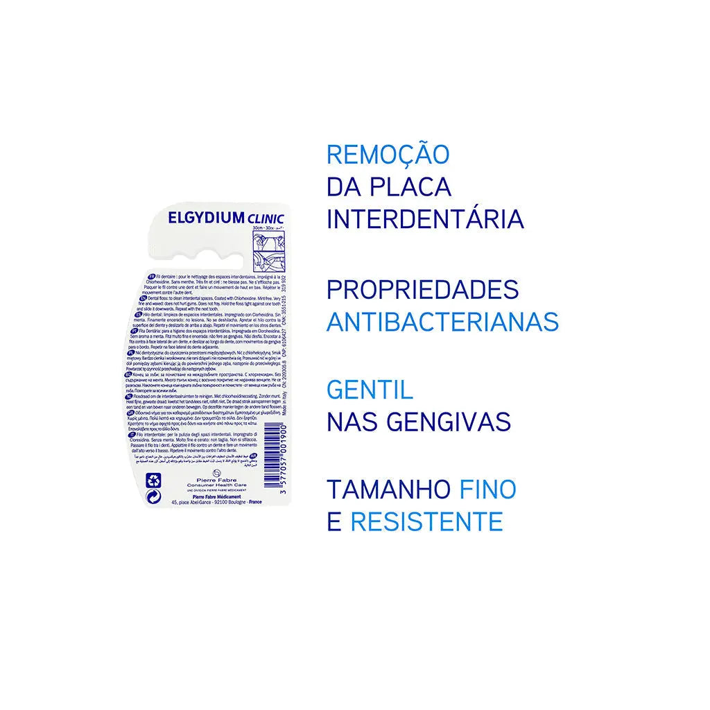 Elgydium Fita Dentária Clinic C/Clorohexidina