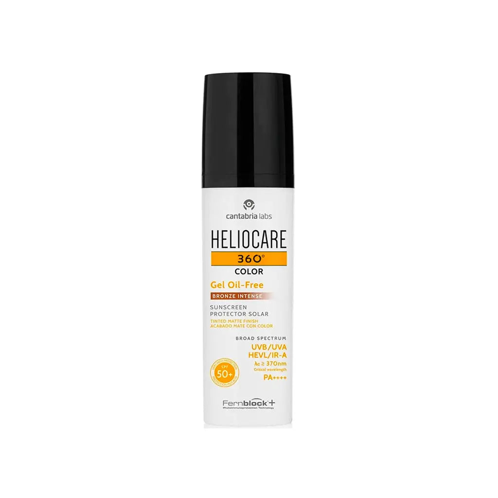 Heliocare 360 Gel Oil Free Cor Mate Bronze Intenso SPF50+