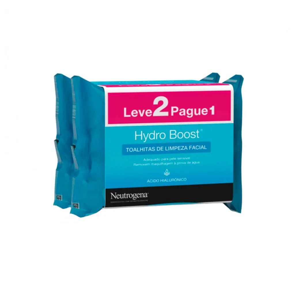 Neutrogena Hydro Boost Toalhitas De Limpeza Facial