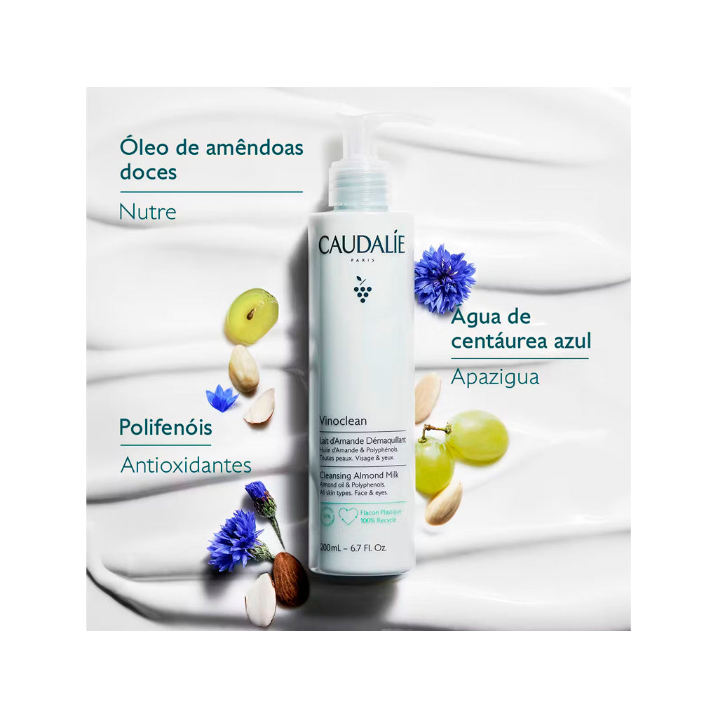 Caudalie Leite de Amêndoas Desmaquilhante Vinoclean