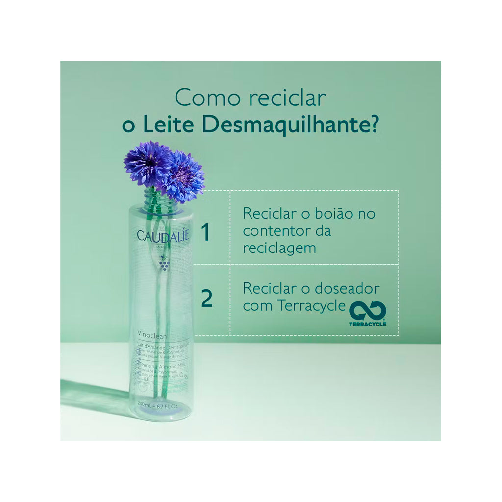 Caudalie Leite de Amêndoas Desmaquilhante Vinoclean