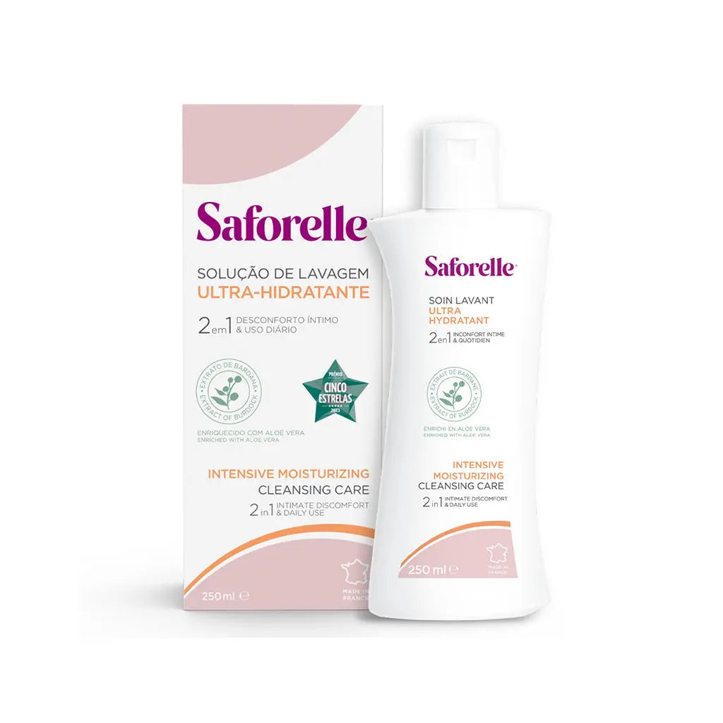 Saforelle Solução Íntima de Lavagem - Ultra-Hidratante para Pele Sensível