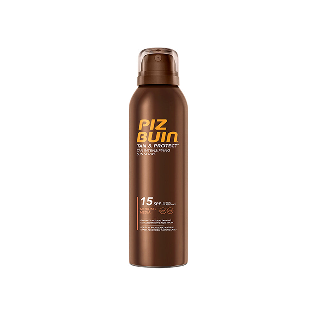 Spray Solar Tan & Protect Intensificador de Bronzeado FPS15 Piz Buin