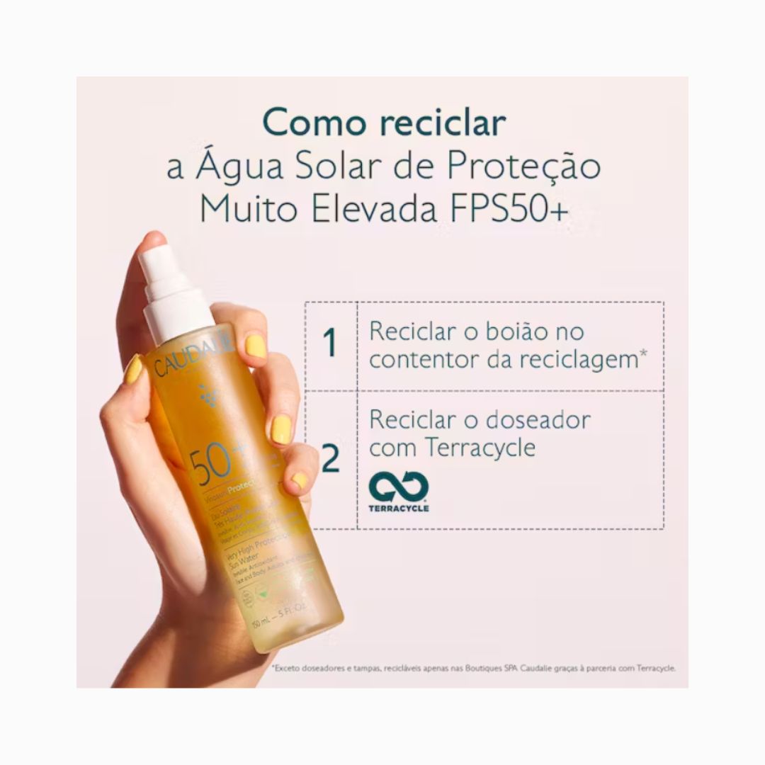 Caudalie Água Solar FPS50+ Vinosun