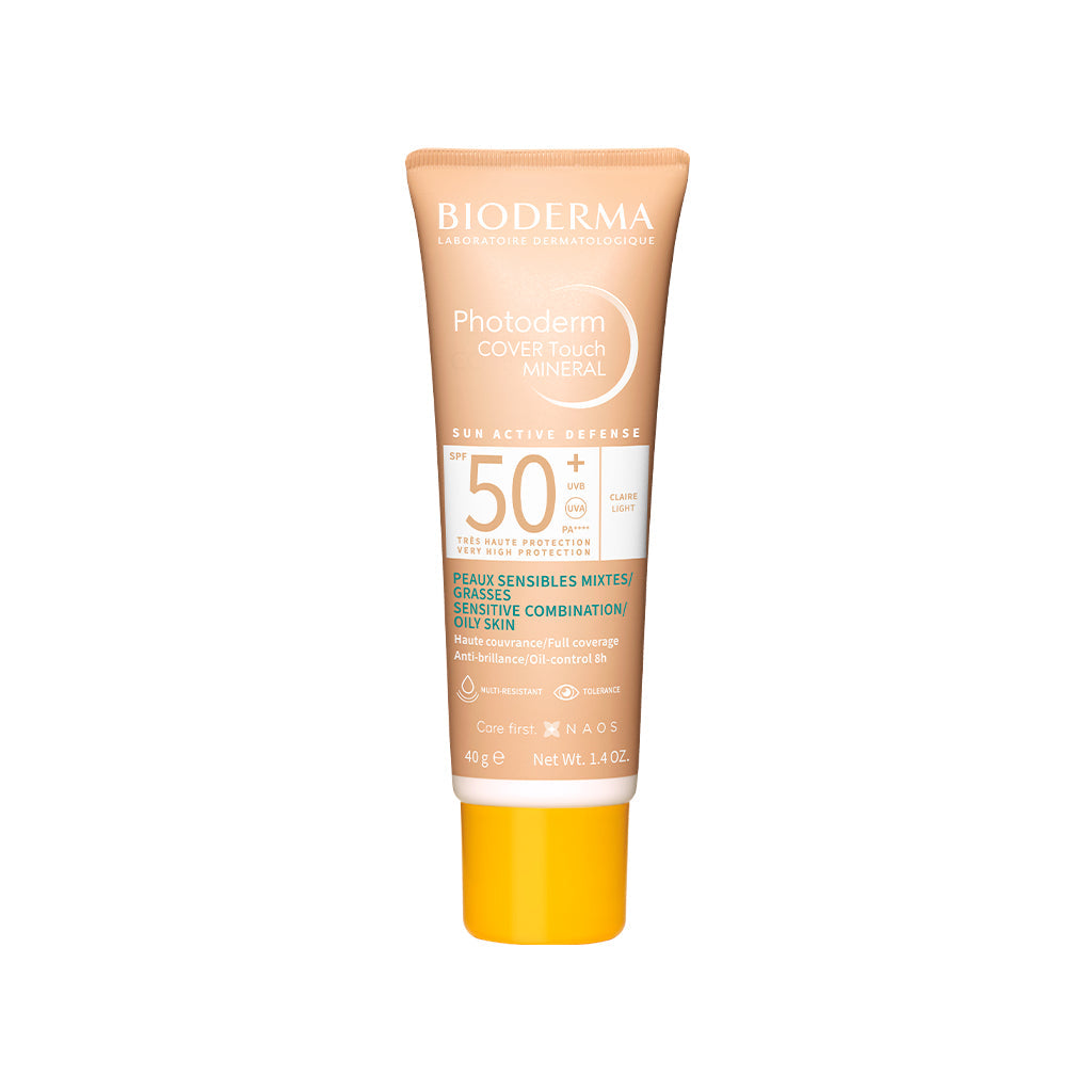 BIODERMA Photoderm Fluído Solar Mineral Cover Touch SPF50+ Com cor