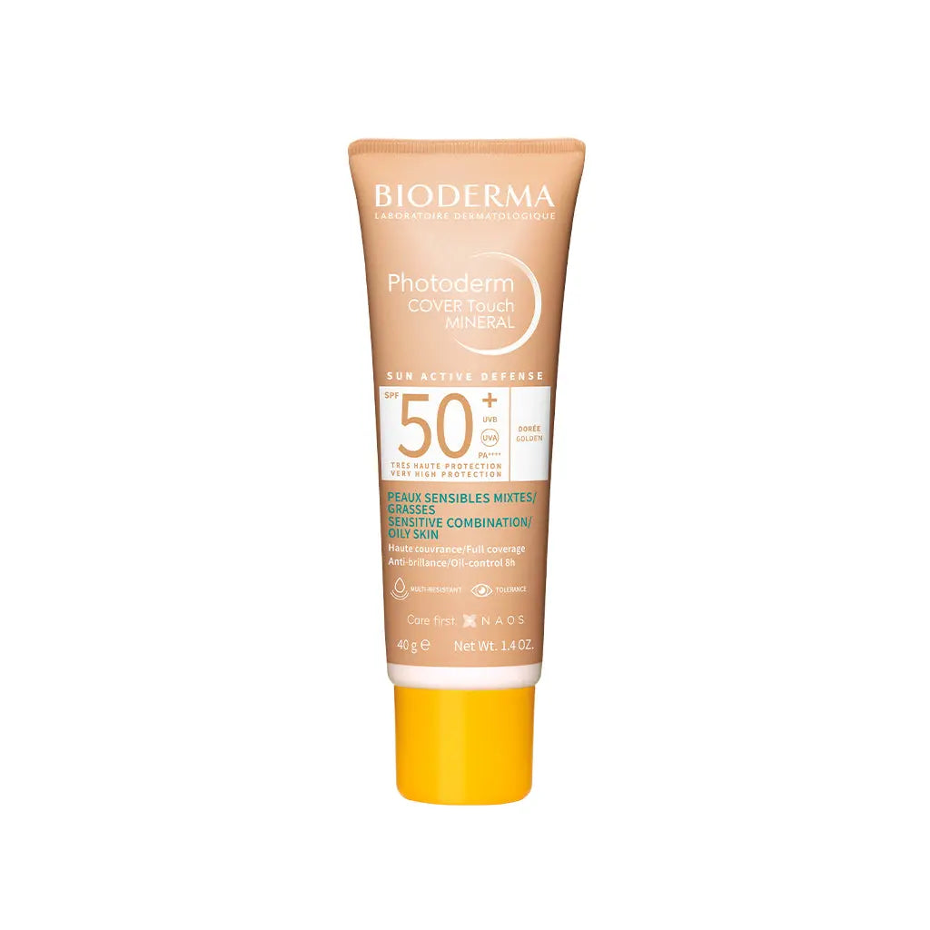 BIODERMA Photoderm Fluído Solar Mineral Cover Touch SPF50+ Dourado