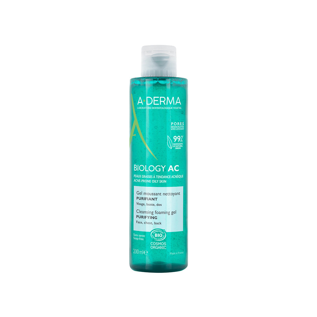 A-DERMA Gel Espuma de Limpeza Purificante Biology AC