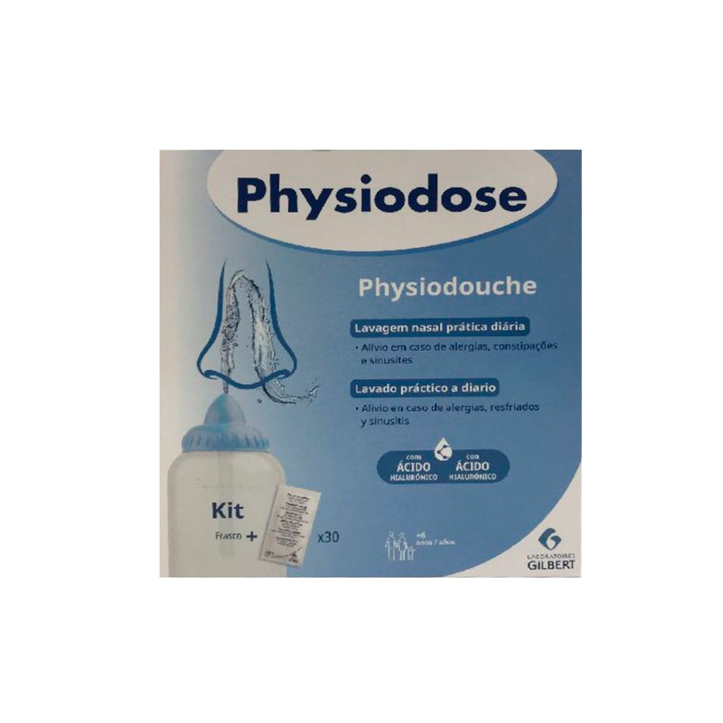 Physiodose Kit Lavagem Nasal Physiodouche
