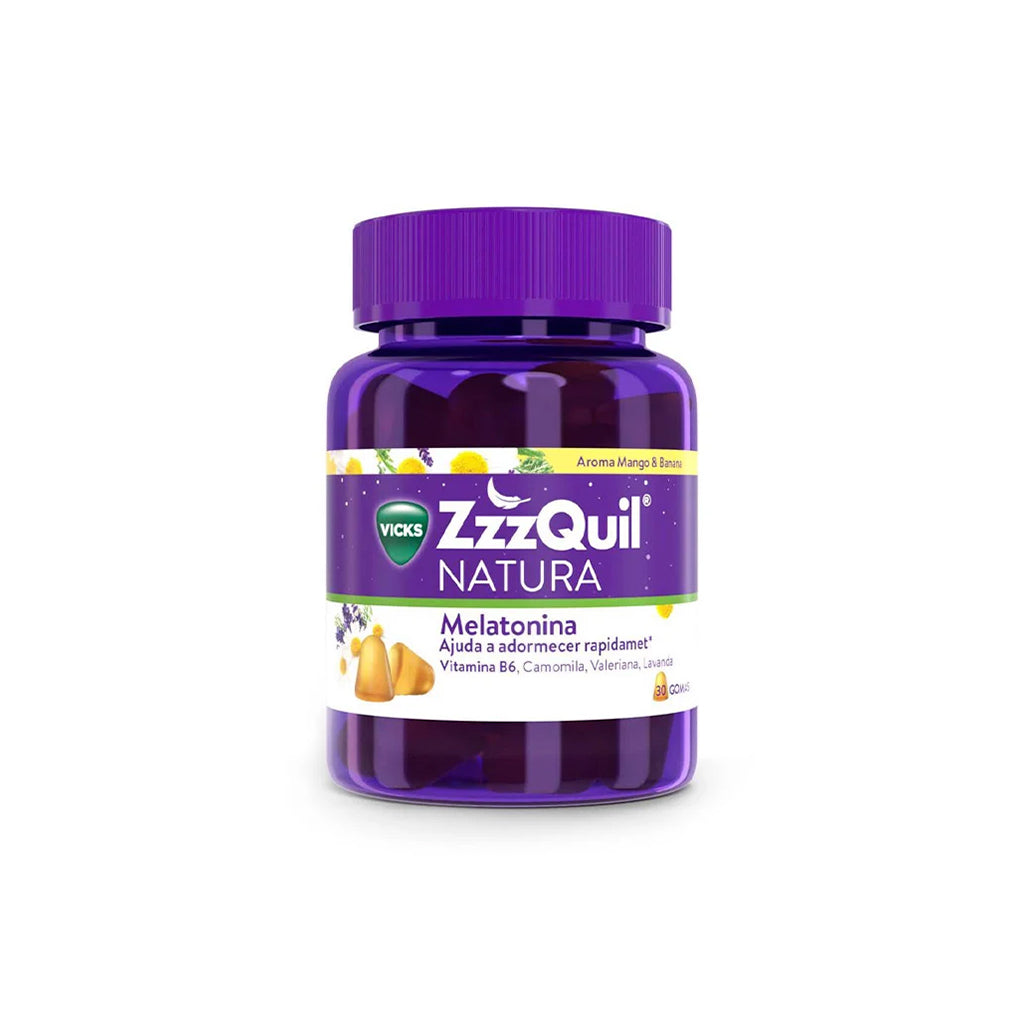 ZzzQuil Natura Melatonina Manga/Banana Sono Gomas Zzzquil Natura