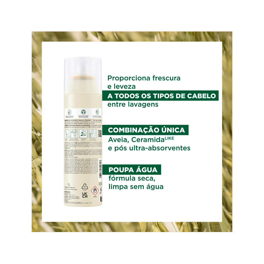 Klorane Champô Seco Aveia com Ceramidas