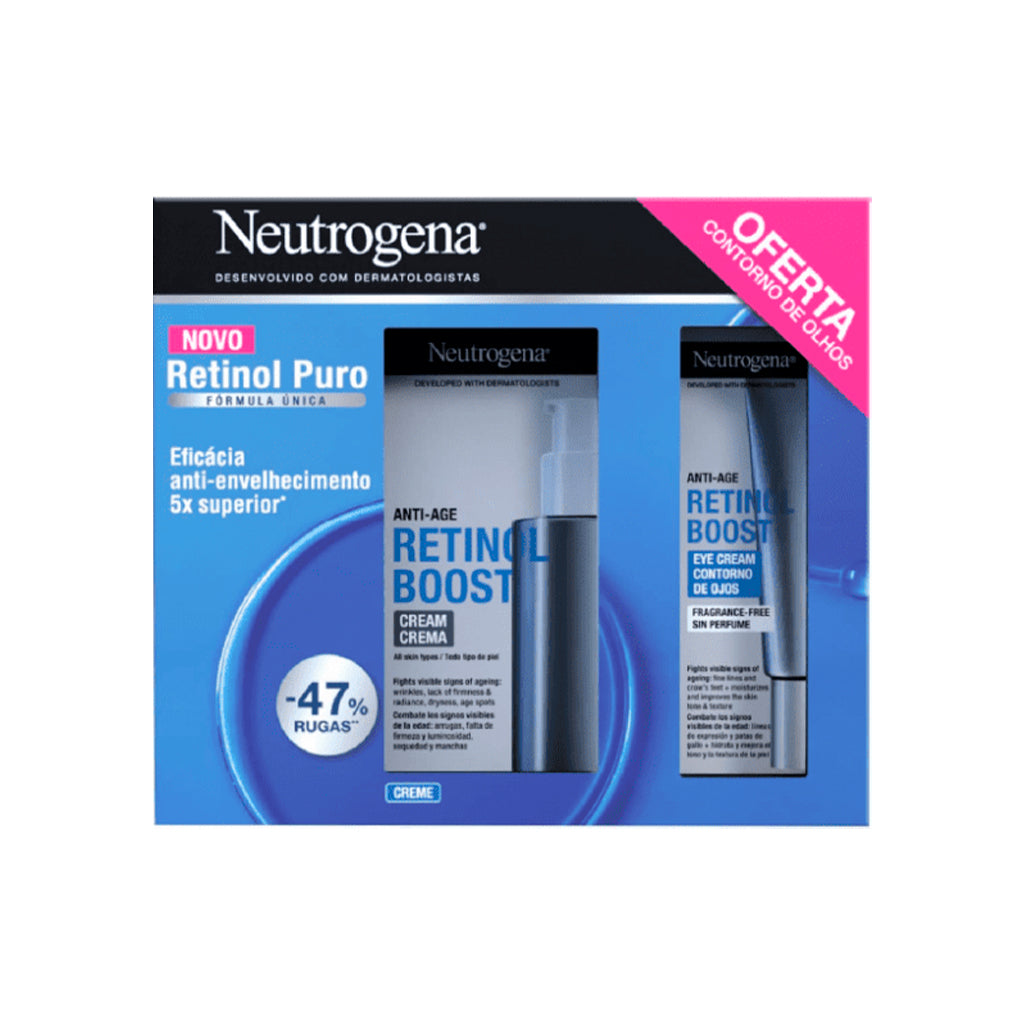 Coffret Retinol Boost Creme + Oferta Contorno Olhos Neutrogena