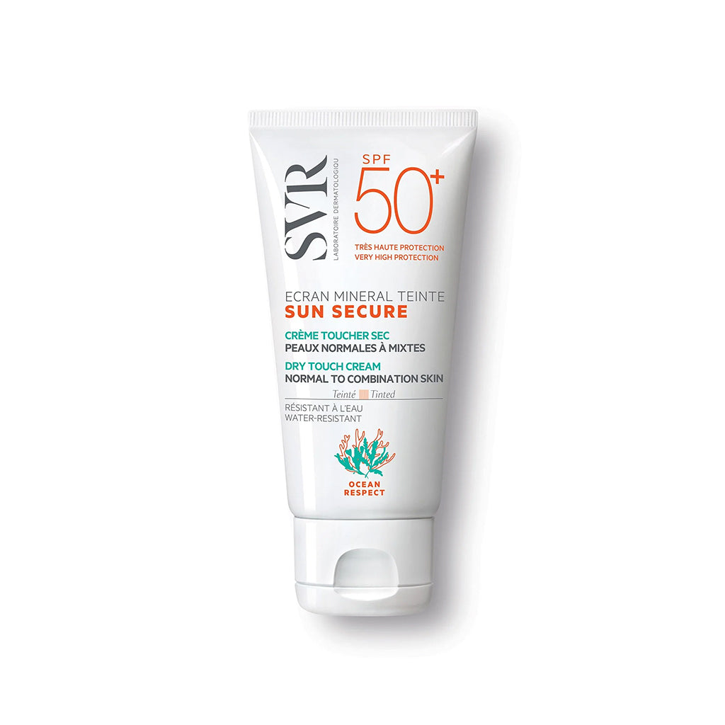SVR Sun Secure Creme Toque Seco, Mineral com cor SPF50+